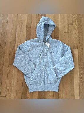 Vintage 1980s Hoodie Full Zip Deadstock Track And Court Made In USA Medium
